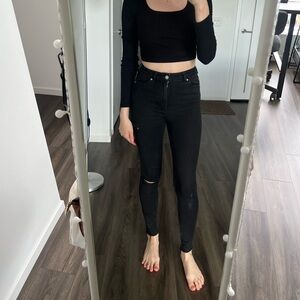 Skinny women black pants